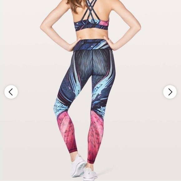 Lululemon Speed Wunder Tight Nulux Women's Electrobeam Multi Pink Blue s… - Picture 2 of 8